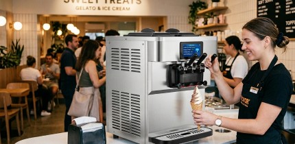 4.3 インチ TPM を備えたアイスクリームマシン