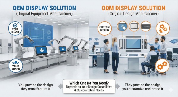 OEM と ODM のディスプレイ ソリューション: 違いは何ですか? どちらが必要ですか?