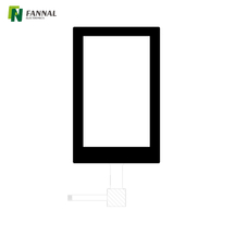 産業用途向け4インチ静電容量式タッチスクリーン