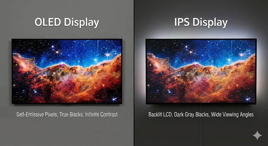 OLED と IPS ディスプレイ: 違いは何ですか?
