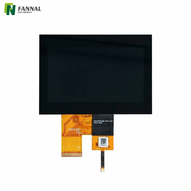 4.3 インチ 800&times;480 タッチ ディスプレイ |オプティカルボンディング、LVDS