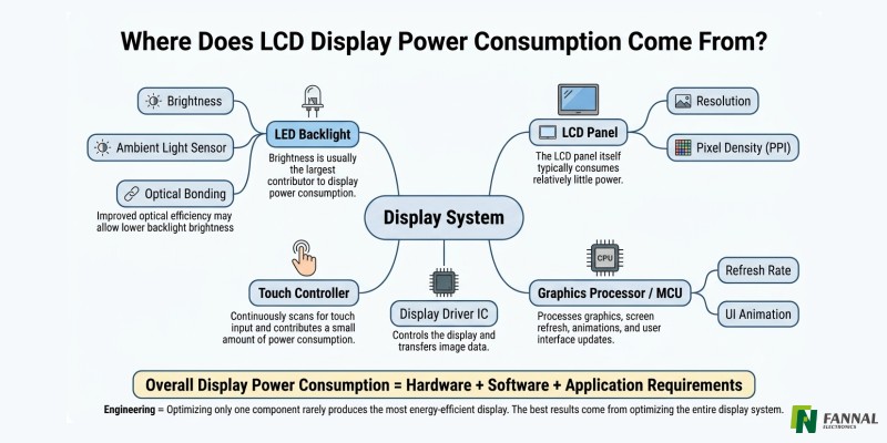 LCD ディスプレイの消費電力を効果的に削減するにはどうすればよいですか?
