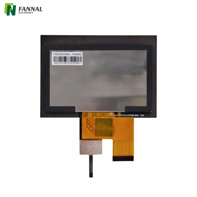 4.3 インチ 800&times;480 タッチ ディスプレイ |オプティカルボンディング、LVDS