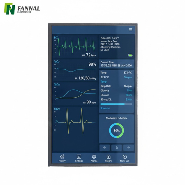 15.6 インチセル内 TFT ディスプレイ | 1200×1920 1000ニット